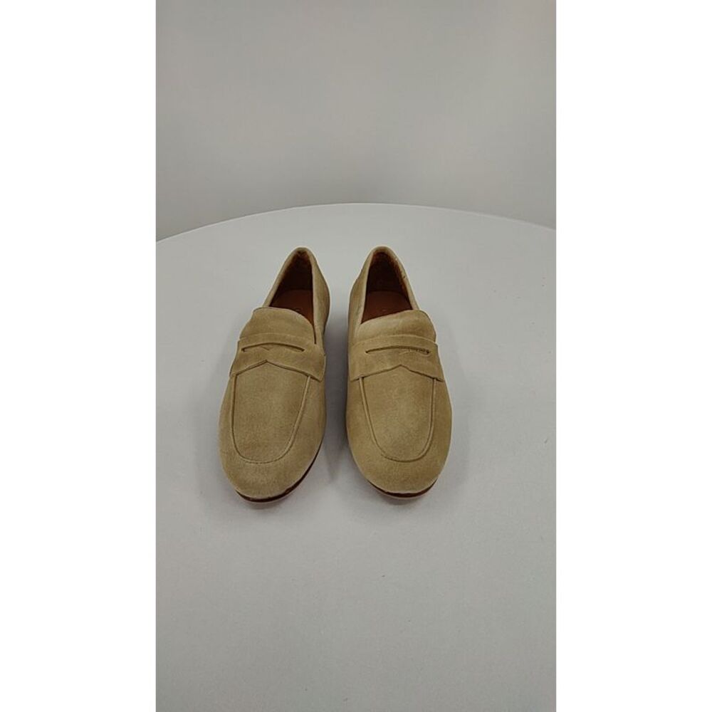Quince Beige Suede Penny Loafers - Picture 2 of 2